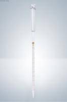 Пипетка градуированная с поршнем Hirschmann 50 : 0.2 мл светлое стекло, коричневая градуировка