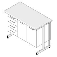 Стол-тумба СЛ-212/2.4. корпус металл серия "Премиум"