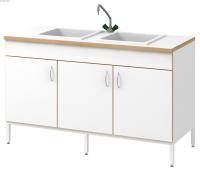 Мойка СОВЛАБ 1500 МПЛ-2, двойная, п/пропилен