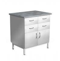 Тумба стационарная металлическая (столешница постформинг) СЛМ-4.3.