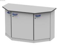 Стол торцевой на опорной тумбе из меламина ЛАБ-PRO СТОТ 150.75.90 KG