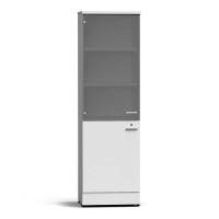 Шкаф для посуды 600х500х2000 мм серый