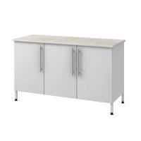 Стол пристенный на опорной металлической тумбе Modern -1500 ПТД (керамическая плитка)