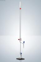 Микробюретка Банга Hirschmann 5 : 0,02 мл, класс AS, с подставкой, с линией Шеллбаха, светлое стекло, синяя градуировка, PTFE краны