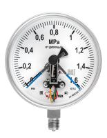 Вакуумметры, мановакуумметры, манометры электроконтактные коррозионностойкие ДВ2005ф Кс, ДА2005ф Кс, ДМ2005ф Кс