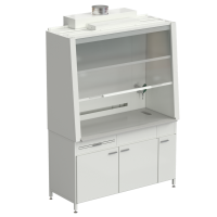 Шкаф вытяжной с подводом воды с ВЗБ светильником 1520х750х2160 мм, раб. поверхность - DURCON