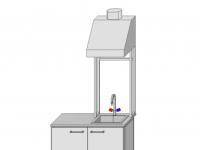 Стол лабораторный моечный В-1