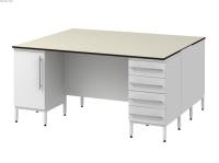 Стол островной высокий на опорных тумбах Modern -1800 СОТLg в