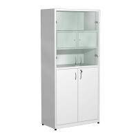 Шкаф металлический для медикаментов с сейфом (стекло) ШдМ-5.1