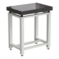 Стол для весов малый 630х450х750 мм, гранит, цвет каркаса - белый