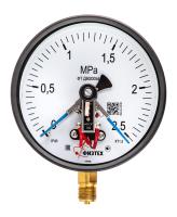 Вакуумметры, мановакуумметры, манометры электроконтактные ДВ2005ф, ДА2005ф, ДМ2005ф Тех.стекло
