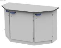 Стол торцевой на опорной металлической тумбе ЛАБ-PRO СТОТМ 150.75.90 LA