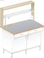 Стол пристенный химический с закрытой тумбой ЛАБ-1200 ПТТМ