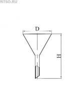 Воронка лабораторная из кварцевого стекла D 110 мм | ГОСТ 19908-90