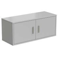 Полка настенная 900х340х380 мм, серый металл