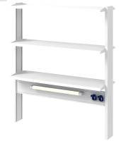 Стеллаж технологический высокий островной Modern -1200 ТСОв (3 полки)