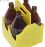 Переноска на 4 бутылки (1л стекло) полипропилен