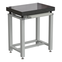 Стол для весов малый 630x450x750 мм, с выдвижной полкой, цвет каркаса - серый, гранит