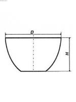 Тигель низкий из кварцевого стекла ТН-100 мл | ГОСТ 19908-90