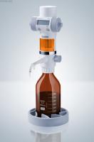 Автоматическая бюретка Пеллета Hirschmann 10 : 0,02 мл, класс B, с промежуточным краном, темное стекло, белая градуировка, PTFE краны