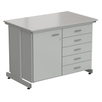 Стол-тумба 1 дверь (левая) + 5 ящиков 1200х750х900, DURCON
