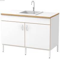 Стол-мойка СОВЛАБ 1200 МПЛ врезная п/пропилен