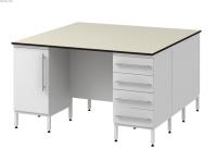 Стол островной высокий на опорных тумбах Modern -1500 СОТLg в