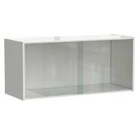 Полка книжная настенная 900x340x400 мм, белый металл