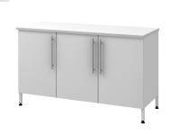 Стол пристенный на опорной металлической тумбе Modern -1500 ПТД