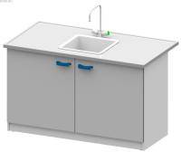 Стол-мойка ЛАБ-PRO МО 150.80.90 F26/34