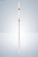 Пипетка градуированная Hirschmann 50 : 0.2 мл класс AS, светлое стекло, коричневая градуировка, тип 3