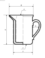 Кружка фарфоровая № 5 с носиком