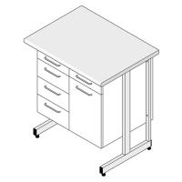 Стол-тумба СЛ-211/2.4. корпус металл серия "Премиум"