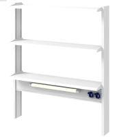 Стеллаж технологический пристенный высокий Modern -1200 ТСПв