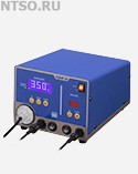 Мощная двухканальная ремонтная станция Hakko FR-701 в комплекте с паяльником Hakko FX-8801 и демонтажным пистолетом FR-4101
