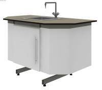 Стол торцевой с мойкой с одной дверью Eco Кат. N 341505