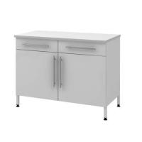 Стол пристенный на опорной металлической тумбе Modern -1200 ПТЯ Ламинат