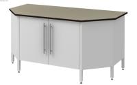 Стол торцевой лабораторный низкий с тумбой Modern - 1500 СЛТТLg н