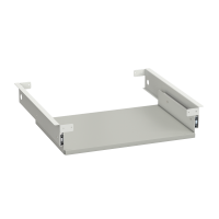 Полка выдвижная для клавиатуры 570х516х115 мм, белая, ЛАМИНАТ СЕРЫЙ