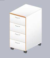 Тумба подкатная высокая ЛАБ-400 ТВЯ-4