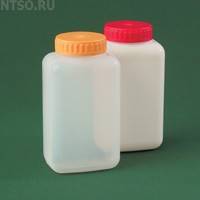 Банка прямоугольная ПП 750 мл белая с крышкой и прокладкой