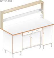 Стол пристенный физический с закрытой тумбой ЛАБ-1800 ПЛТ