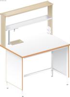 Стол пристенный химический ЛАБ-1200 ПЛМ