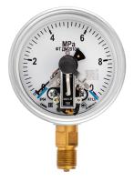 Вакуумметры, мановакуумметры, манометры электроконтактные пылевлагозащищенные ДВ2010ф, ДА2010ф, ДМ2010ф IP54(IP65)