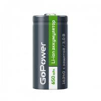 Аккумулятор GoPower Li-ion 16340 3,7В 650мАч