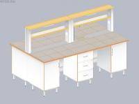 Стол островной химический ЛАБ-3000 ОКМ