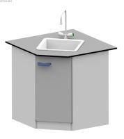 Стол-мойка угловая ЛАБ-PRO МОУ 90/65.90/65.90 TF