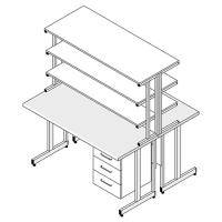 Стол лабораторный островной СЛ-222 серия "Премиум"