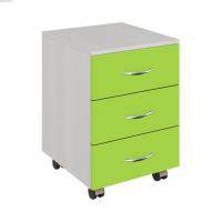 Тумба М146-06 с ящиками, на роликах