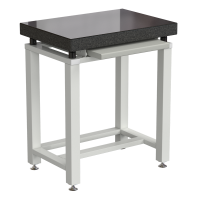 Стол для весов малый 630x450x750 мм, с выдвижной полкой, цвет каркаса - белый, гранит